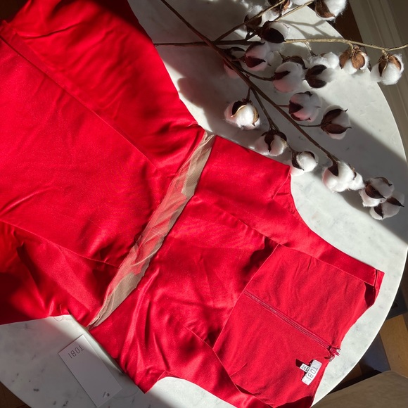 Tobi - HAVEN MESH BABYDOLL DRESS IN RED, M - Picture 6 of 7